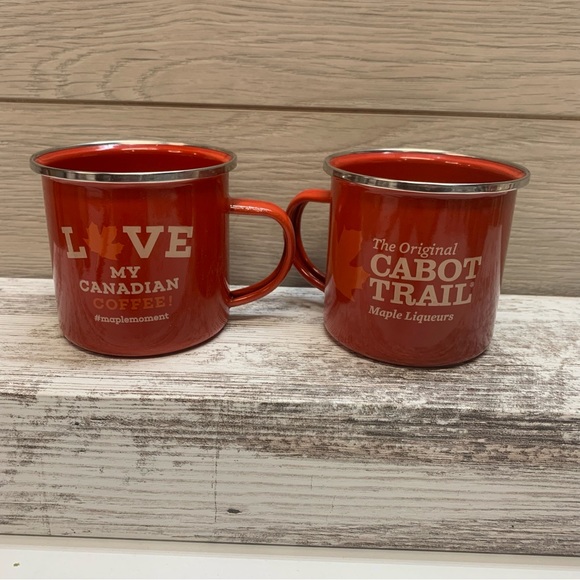 The Original Cabot Trail Maple Liqueurs metal mugs. - Picture 3 of 5